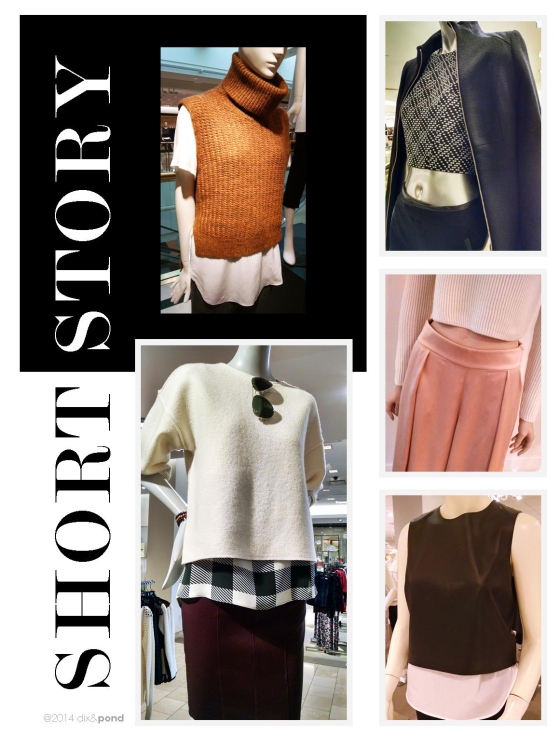 Cropped tops and are trending for fall. Layer over tops and tees.